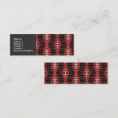 Hot-Blätter Mini Visitenkarte (Vorne/Hinten)