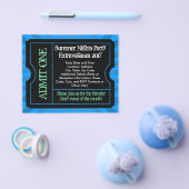 Hot Blue Ticket Flyer, Benutzerdefinierter Ausdruc Flyer (Einzeln)