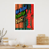 Hot Boiled Crawfish Daily Sign Poster (Küche)