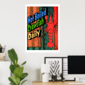 Hot Boiled Crawfish Daily Sign Poster (Heimbüro)
