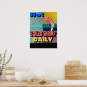 Hot Boiled Shrimp Daily Sign Poster (Küche)