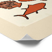 Hot Books Crawfish Sign Poster (Ecke)