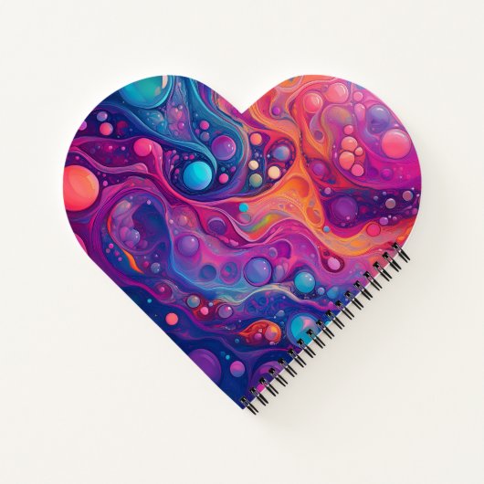 Hot Bubbles Notizblock (Rückseite)