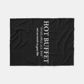 Hot Buffet Available All Day Eat As Much As You Li Fleecedecke (Vorderseite (Horizontal))