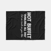 Hot Buffet Available All Day Eat As Much As You Li Fleecedecke (Vorderseite (Horizontal))