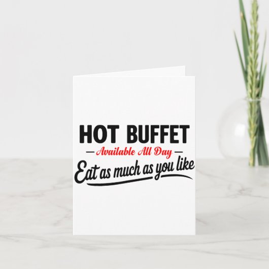 Hot Buffet Available All Day Eat As Much As You Li Karte (Vorderseite)