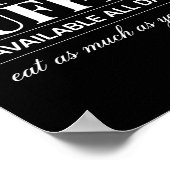 Hot Buffet Available All Day Eat As Much As You Li Poster (Ecke)