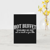 Hot Buffet Available All Day Funny Cooking Food Me Karte (Gelbe Blume)