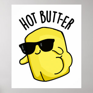 Hot Butter Funny Food Puff Poster