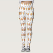 Hot Buttered Rum Holiday Drinks Weihnachtsgetränke Leggings (Vorderseite)