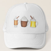 Hot-Buttered Rum, Kakao, Eierschnabelhut Truckerkappe (Vorderseite)