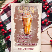 Hot Buttered Rumchata Weihnachtscocktail Rezept Geschirrtuch