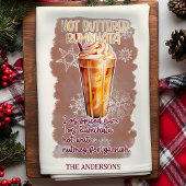 Hot Buttered Rumchata Weihnachtscocktail Rezept Geschirrtuch