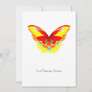 Hot Butterfly - Zivile Partnerschaft - Einladung