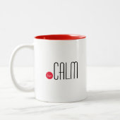 Hot Calm: Fun Technical Business Expression Zweifarbige Tasse (Links)