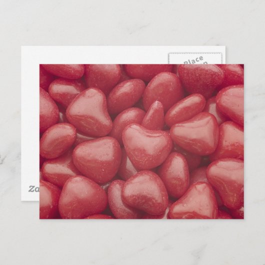 Hot Candy Hearts Postkarte (Vorne/Hinten)