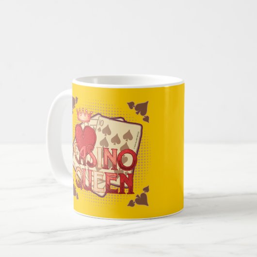 Hot Casino Queen Kaffeetasse (Vorderseite Links)