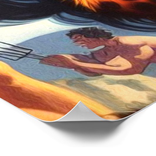 Hot Cavewoman Poster (Ecke)