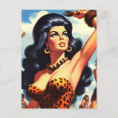 Hot Cavewoman Postkarte (Vorderseite)