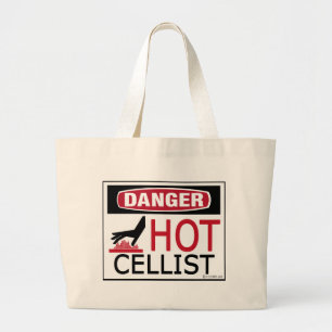 Hot Cellist Jumbo Stoffbeutel