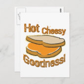 Hot Cheesy Goodness gegrillter Käse Sandwich Postkarte (Vorne/Hinten)