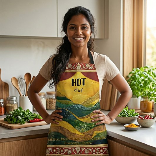 Hot Chef Spice & Soul Indian Peacock Schürze