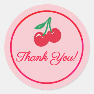 Hot Cherries Vielen Dank Aufkleber