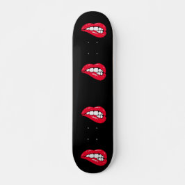 Hot Cherry Lippchen Schwarzer Pop Kunstmuseum Mont Skateboard