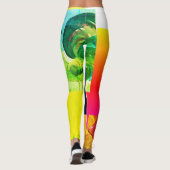 Hot Chicks Abstrakte Leggings (Rückseite)