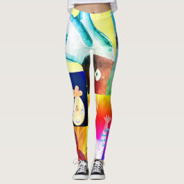 Hot Chicks Abstrakte Leggings
