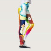 Hot Chicks Abstrakte Leggings (Rechts)