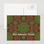 Hot Chile Mandala Array Postcard Postkarte (Vorne/Hinten)