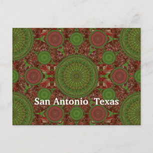 Hot Chile Mandala Array Postcard Postkarte