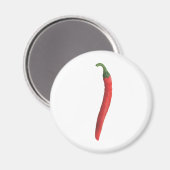 Hot Chile Pepper Magnet (Vorderseite/Rückseite)