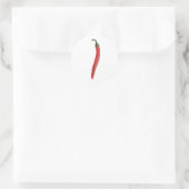 Hot Chile Pepper Runder Aufkleber (Tasche)