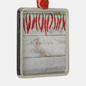 Hot Chile Peppers Border Ornament Aus Metall (Rechts)