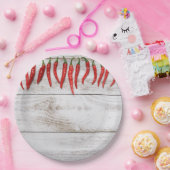 Hot Chile Peppers Border Pappteller (Party)