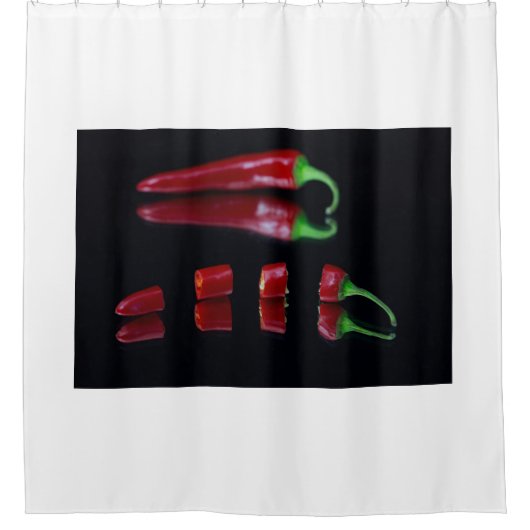 Hot Chili Duschvorhang (Vorderseite)