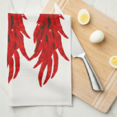 Hot-Chili-Paprikaschoten getrocknet Geschirrtuch (Viertel Falte)