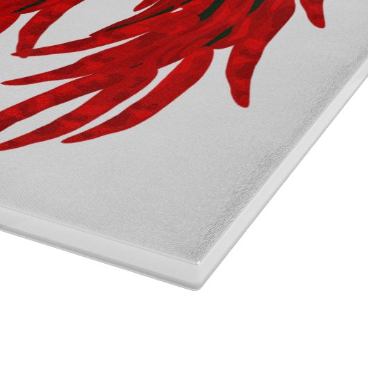 Hot-Chili-Paprikaschoten getrocknet Schneidebrett (Ecke)