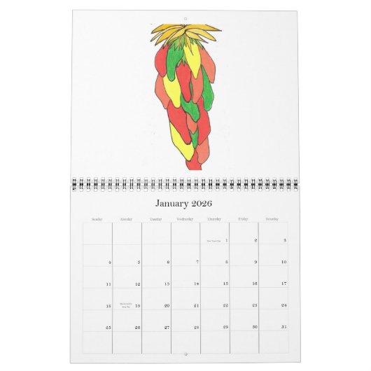 Hot Chili Paprikaschoten! Kalender (Jan 2026)