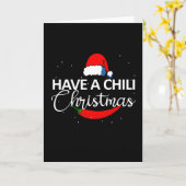 Hot Chili Pepper Christmas Design, Unisex Karte (Gelbe Blume)