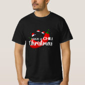 Hot Chili Pepper Christmas Design, Unisex T-Shirt (Vorderseite)