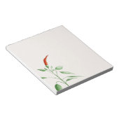 Hot Chili Pepper Pflanze Botanische Illustration Notizblock (angewinkelt)