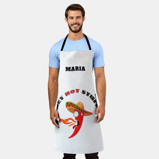 Hot Chili Pepper Schürze (Getragen)