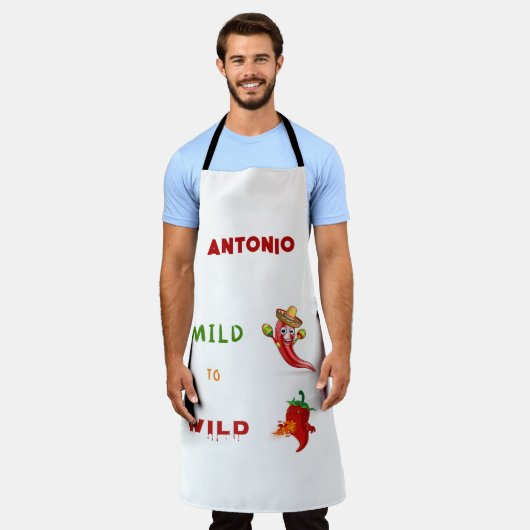 Hot Chili Pepper Schürze (Getragen)