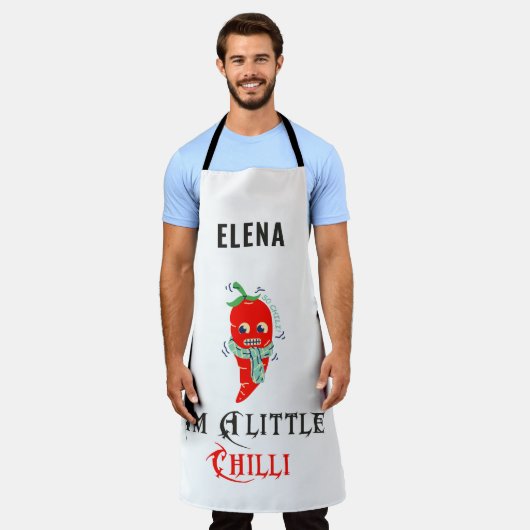 Hot Chili Pepper Schürze (Getragen)