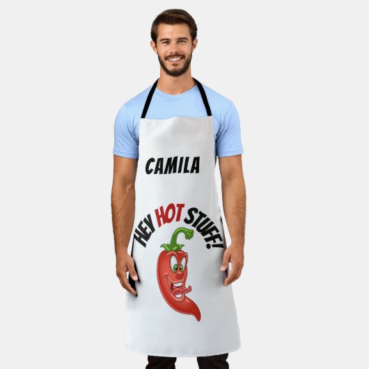 Hot Chili Pepper Schürze (Getragen)