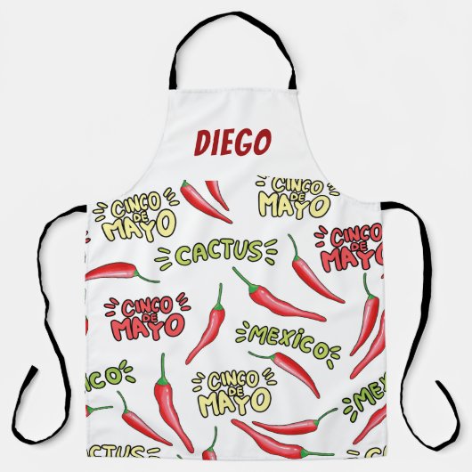 Hot Chili Pepper Schürze (Vorderseite)