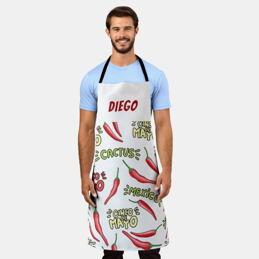 Hot Chili Pepper Schürze (Getragen)